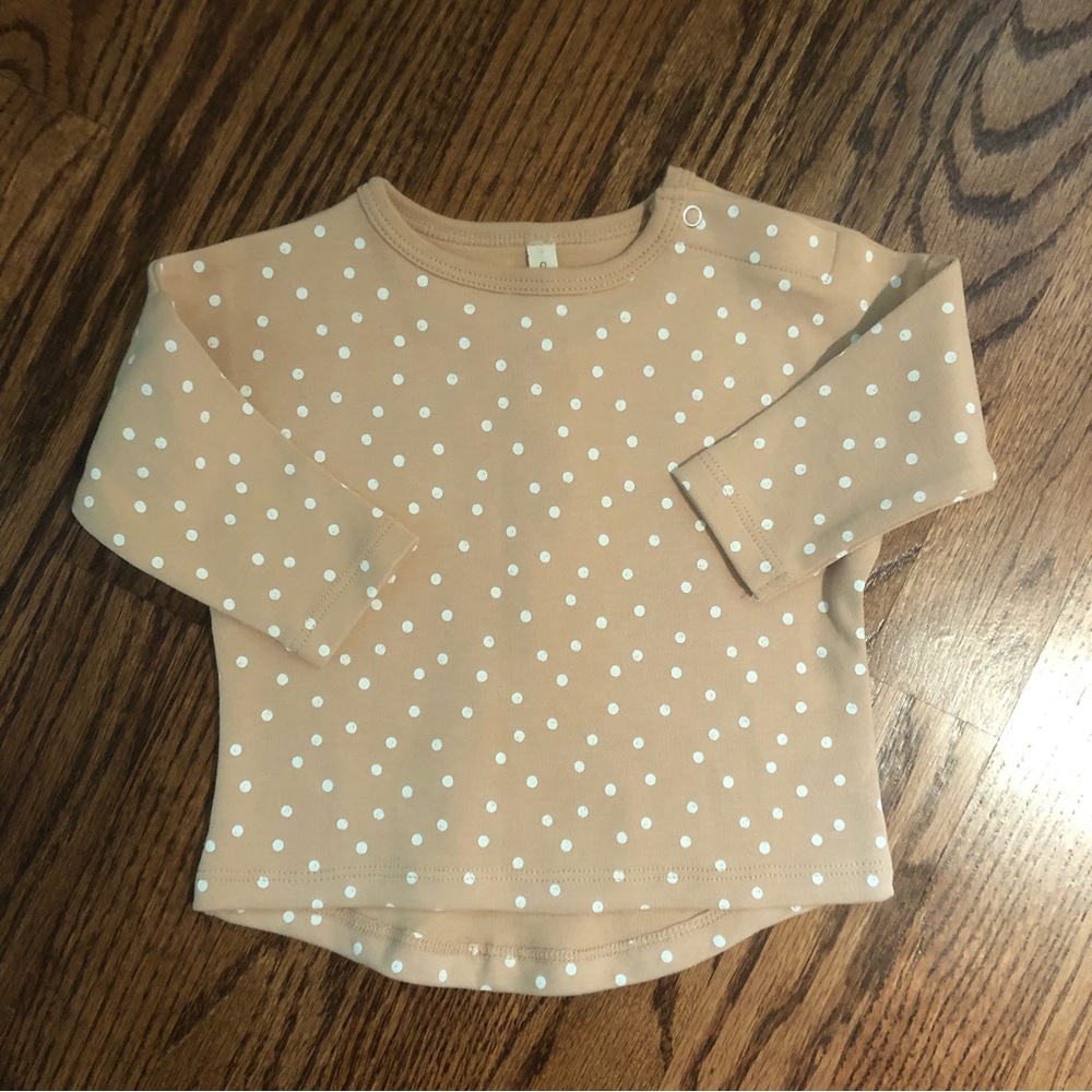 NEW Organic Quincy Mae Long Sleeve Tee 0-3 Months